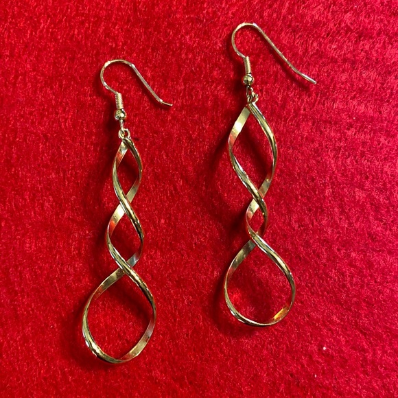 Unkown Jewelry - Golden Spiral Drop Earrings